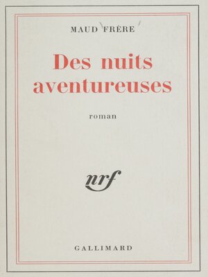 cover image of Des nuits aventureuses